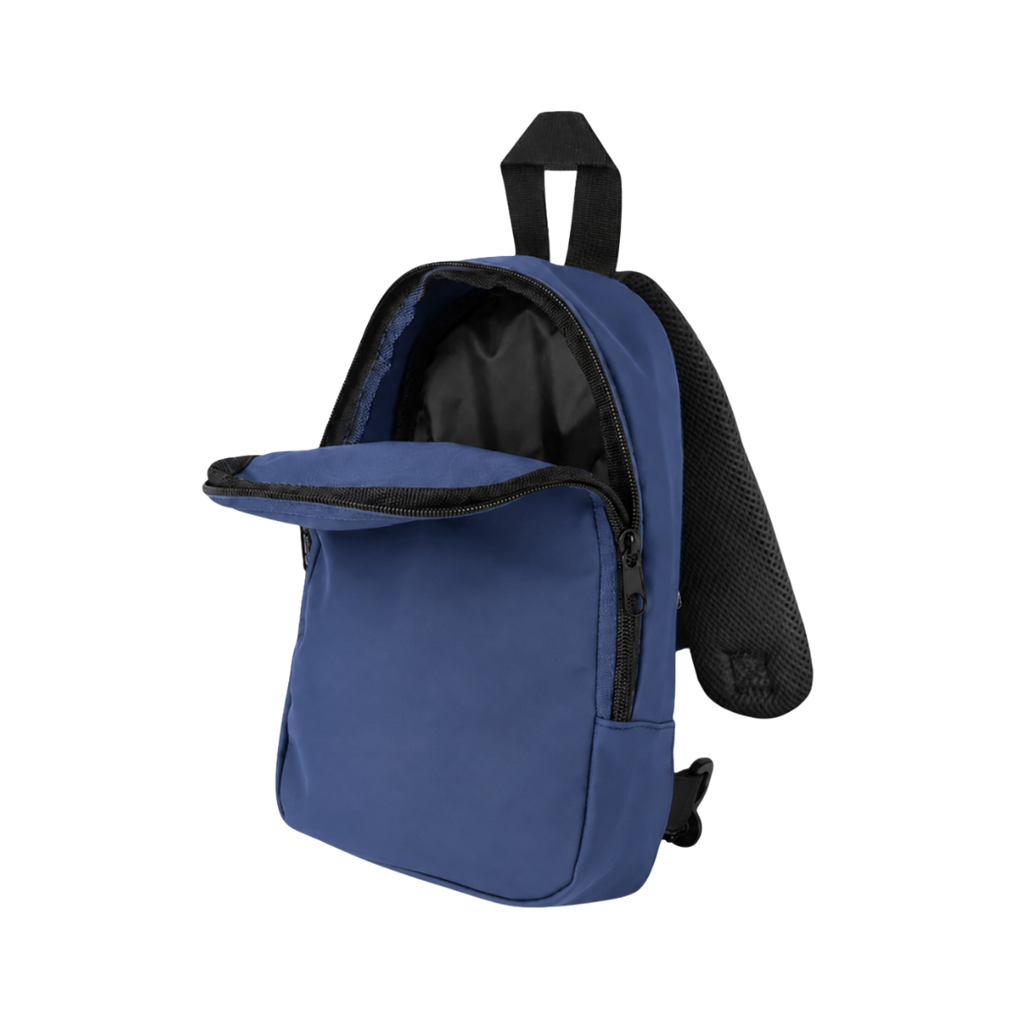 Mochila, PU, Azul Oscuro, 28*17*7 Centimetros, Cruzada Favel