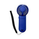 VENTILADOR, PLÁSTICO, AZUL REFLEX, 6,5x3,8x15 cm, de mano, mango liso con cinta para llevar