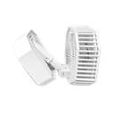 VENTILADOR, PLÁSTICO, BLANCO, 20*10,5*10,5 cm, octogonal plegable con luz led