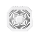 VENTILADOR, PLÁSTICO, BLANCO, 20*10,5*10,5 cm, octogonal plegable con luz led
