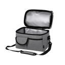 Lonchera Poliéster 600D RPET /  25 x 24 x 15 cm, Gris