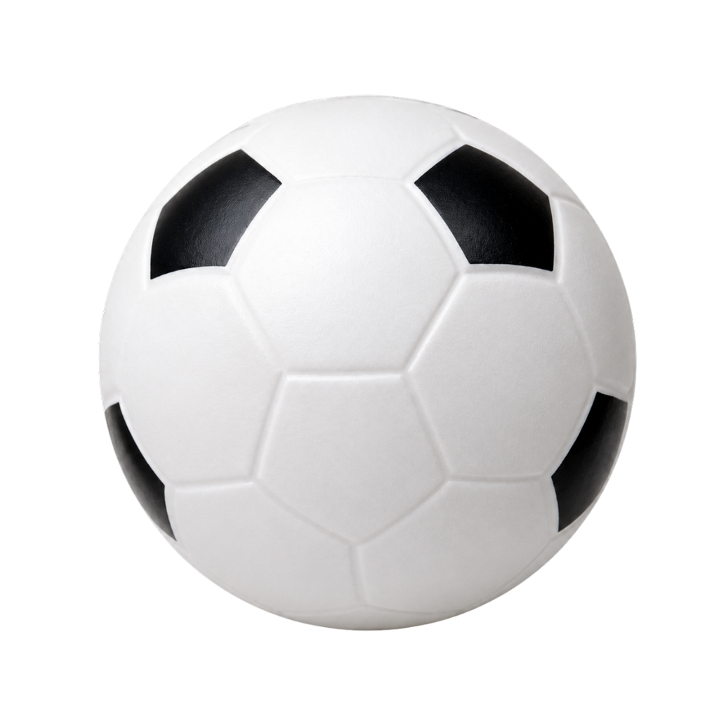 PELOTAS, POLIURETANO, BLANCO, 7 cm, pelota con paneles negros