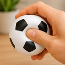 PELOTAS, POLIURETANO, BLANCO, 7 cm, pelota con paneles negros