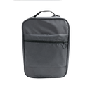 BOLSA, OXFORD, GRIS, 30*23*13.5 cm, con ventana y agarrador para zapatos tipo neceser