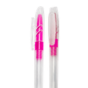 lapiceros, plástico, fucsia, 12.5 centimetros, nevado con tapon