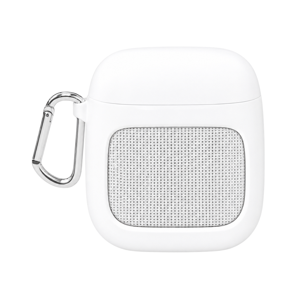 Auriculares con bocina, con conexión Bluetooth  5.0, ABS, 7.5 x 8.7 x 4 cm, Blanco