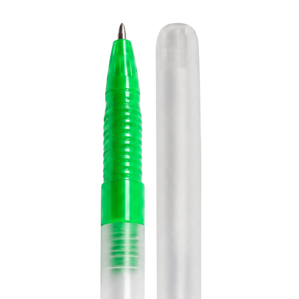lapiceros, plástico, verde,  nd, translucido