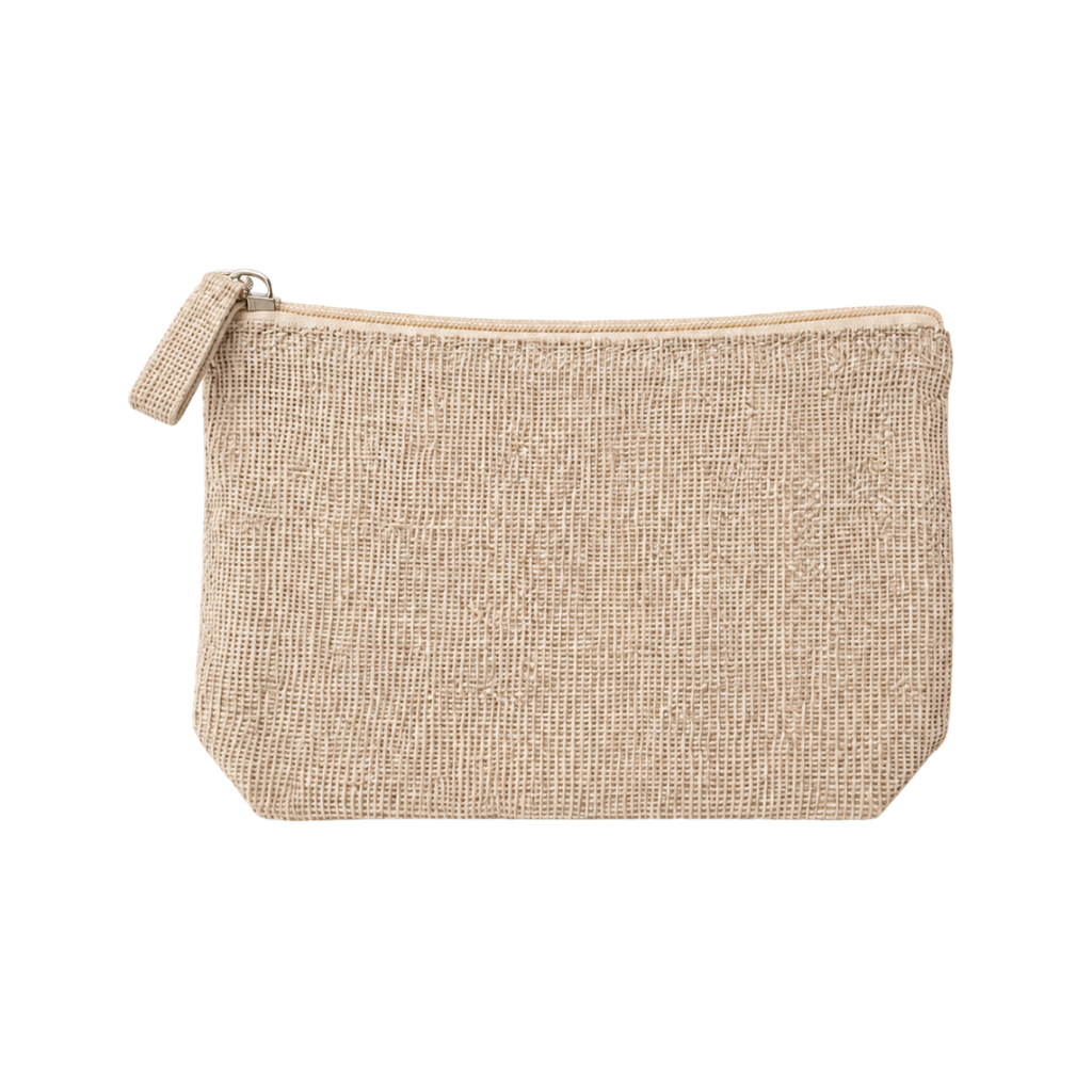 Neceser, poliéster, 22 x 14 x 6.5 cm, Natural