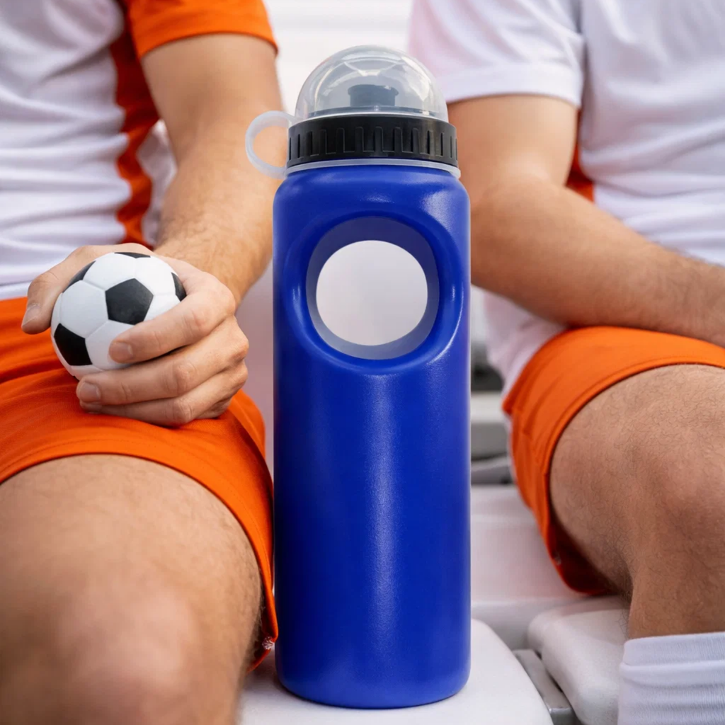 PACHÓN, PLÁSTICO, AZUL REFLEX, 750 ML ml, Metegol con tapa domo y pelota antiestrés