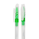 lapiceros, plástico, verde,  nd, translucido