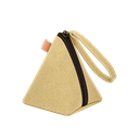MONEDERO, CANVAS, NATURAL, 10 x 10 x 10 cm, EN FORMA DE PIRÁMIDE