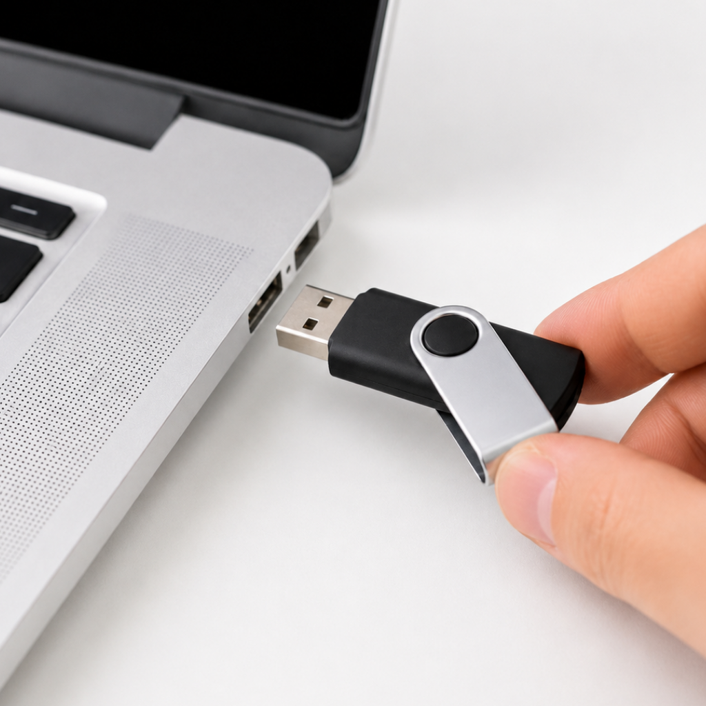 MEMORIA USB 32GB, ABS / METAL, NEGRO, 2 x 5.8 x 1 cm, CON MECANISMO GIRATORIO Y CLIP DE METAL