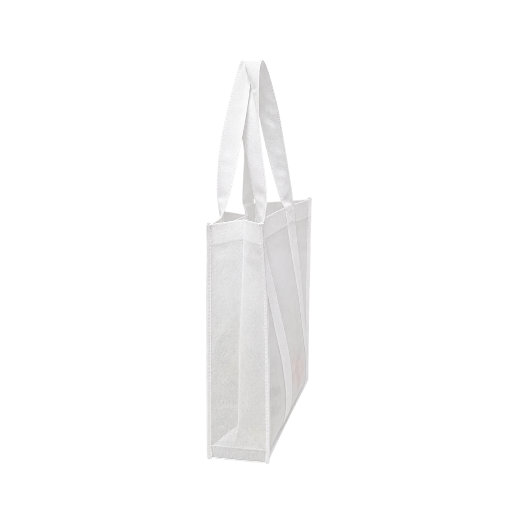 bolsa, tela ecológica, blanco, 40*35*12cm centimetros, reforzada con agarrador