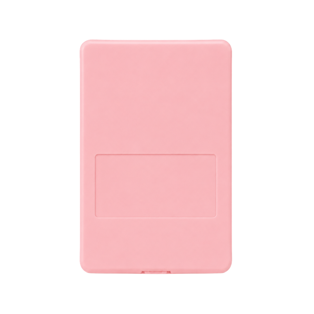 SET DE BROCHAS, PLÁSTICO, ROSADO, 10*7.5 cm, 5 PCS PARA MAQUILLAJE CON ESTUCHE Y ESPEJO