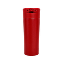 VASO, ACERO INOXIDABLE, ROJO, 480 ml, Mumbai 6.8*19.5 cm térmico doble pared con tapa automática y base antideslizante