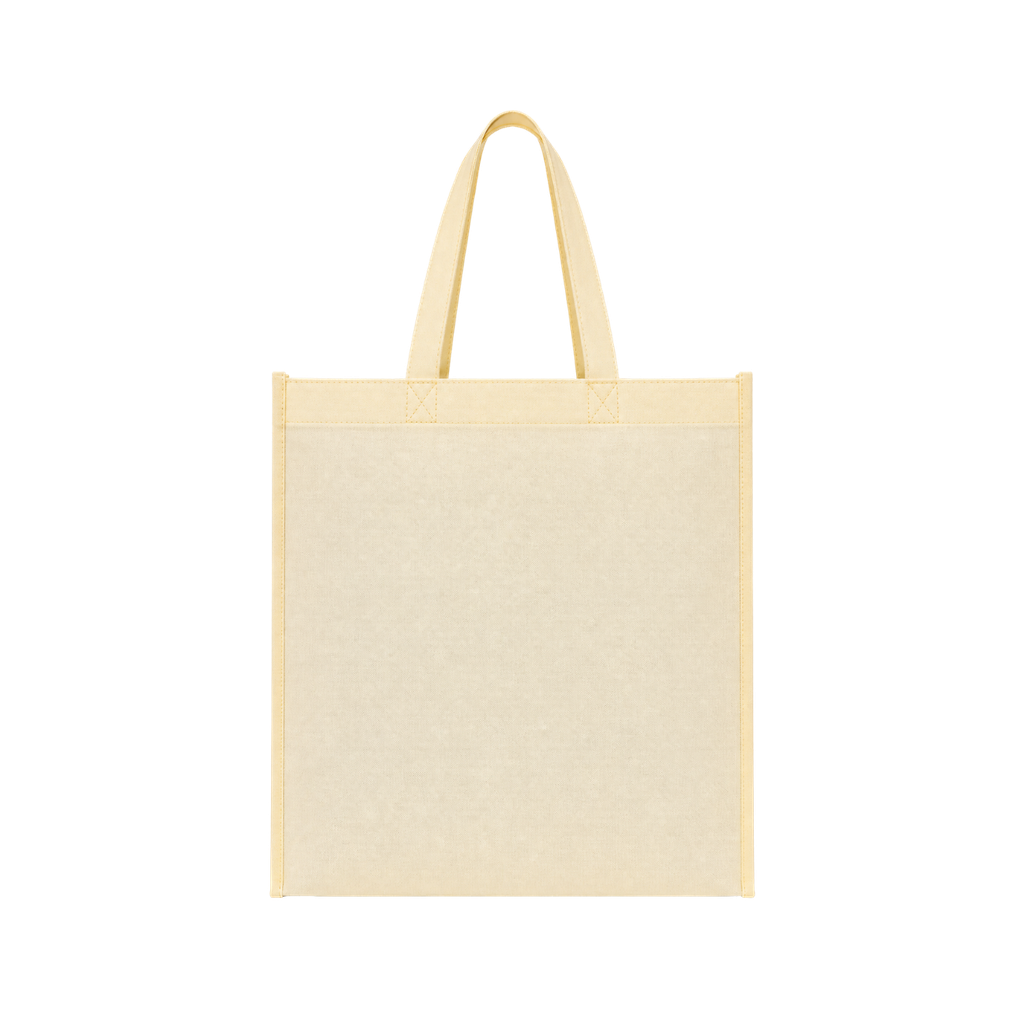 bolsa, tela ecológica, crema, 40*35*12 centimetros, con fuelle