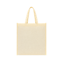 bolsa, tela ecológica, crema, 40*35*12 centimetros, con fuelle