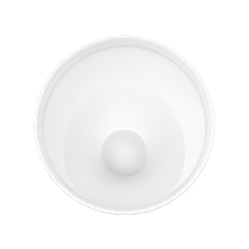 Vaso plástico blanco 1,000ml Carioca con tapa domo diseño de pelota y pajilla
