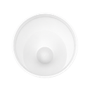 Vaso plástico blanco 1,000ml Carioca con tapa domo diseño de pelota y pajilla