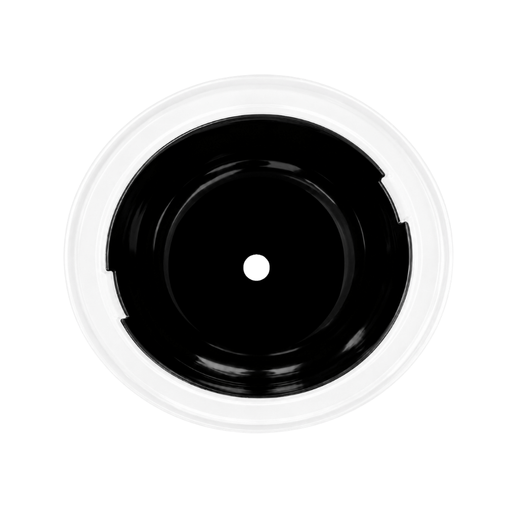 Vaso plástico blanco 1,000ml Carioca con tapa domo diseño de pelota y pajilla
