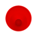 Vaso plástico rojo 1,000ml Carioca con tapa domo diseño de pelota y pajilla