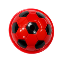 Vaso plástico rojo 1,000ml Carioca con tapa domo diseño de pelota y pajilla
