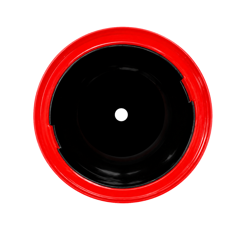 Vaso plástico rojo 1,000ml Carioca con tapa domo diseño de pelota y pajilla
