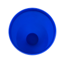 Vaso plástico azul  1,000ml Carioca con tapa domo diseño de pelota y pajilla