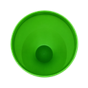 Vaso plástico  verde 1,000ml Carioca con tapa domo diseño de pelota y pajilla