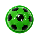 Vaso plástico  verde 1,000ml Carioca con tapa domo diseño de pelota y pajilla