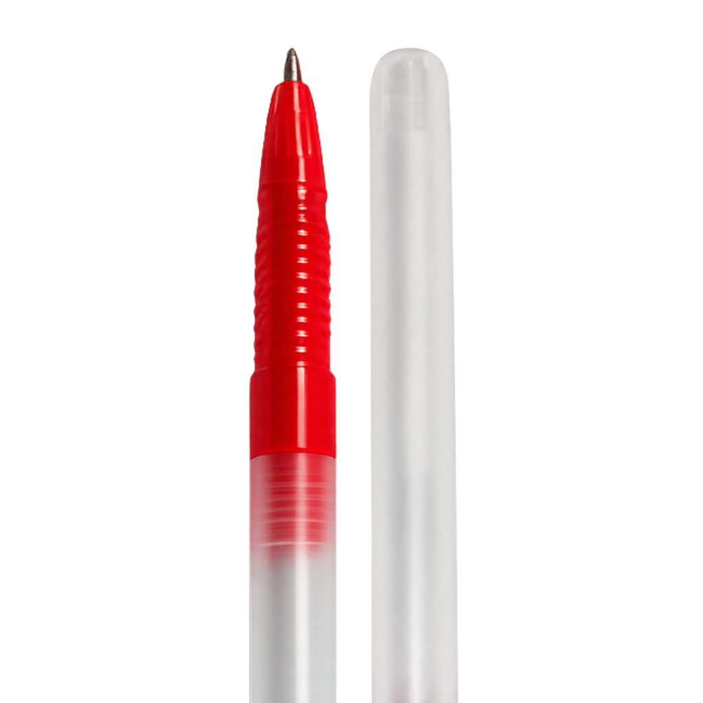 lapiceros, plástico, rojo,  nd, translucido
