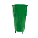 VASO, PLÁSTICO, VERDE, 600 ml, vuvuzela con tapa como diseño de pelota y pajilla, desmontable