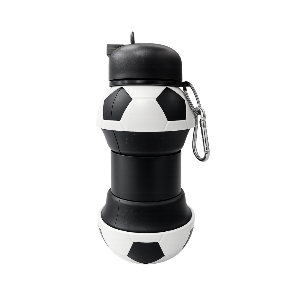 PACHÓN, SILICÓN, NEGRO, 550 ml, expandible 8.7*11.5cm con diseño de pelota
