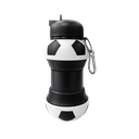 PACHÓN, SILICÓN, NEGRO, 550 ml, expandible 8.7*11.5cm con diseño de pelota