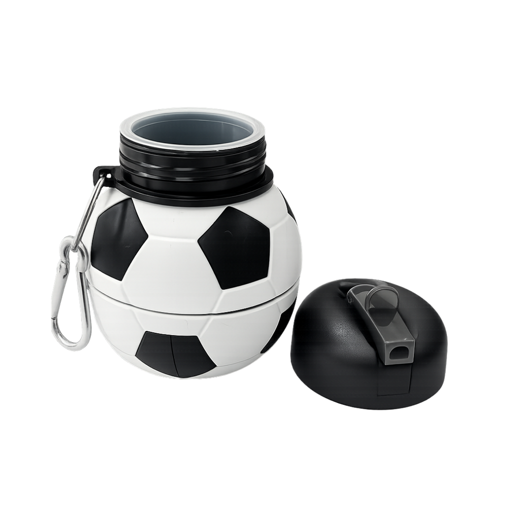PACHÓN, SILICÓN, NEGRO, 550 ml, expandible 8.7*11.5cm con diseño de pelota