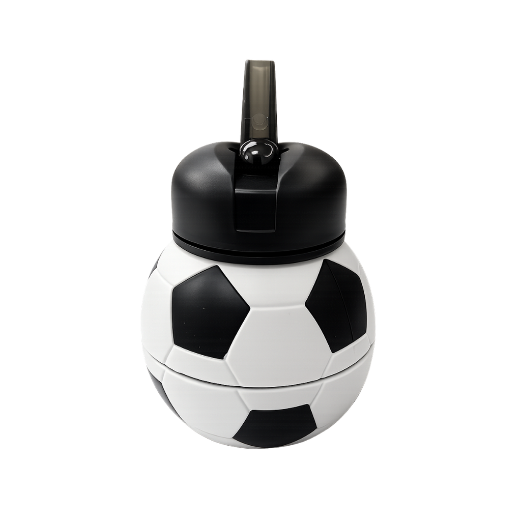 PACHÓN, SILICÓN, NEGRO, 550 ml, expandible 8.7*11.5cm con diseño de pelota
