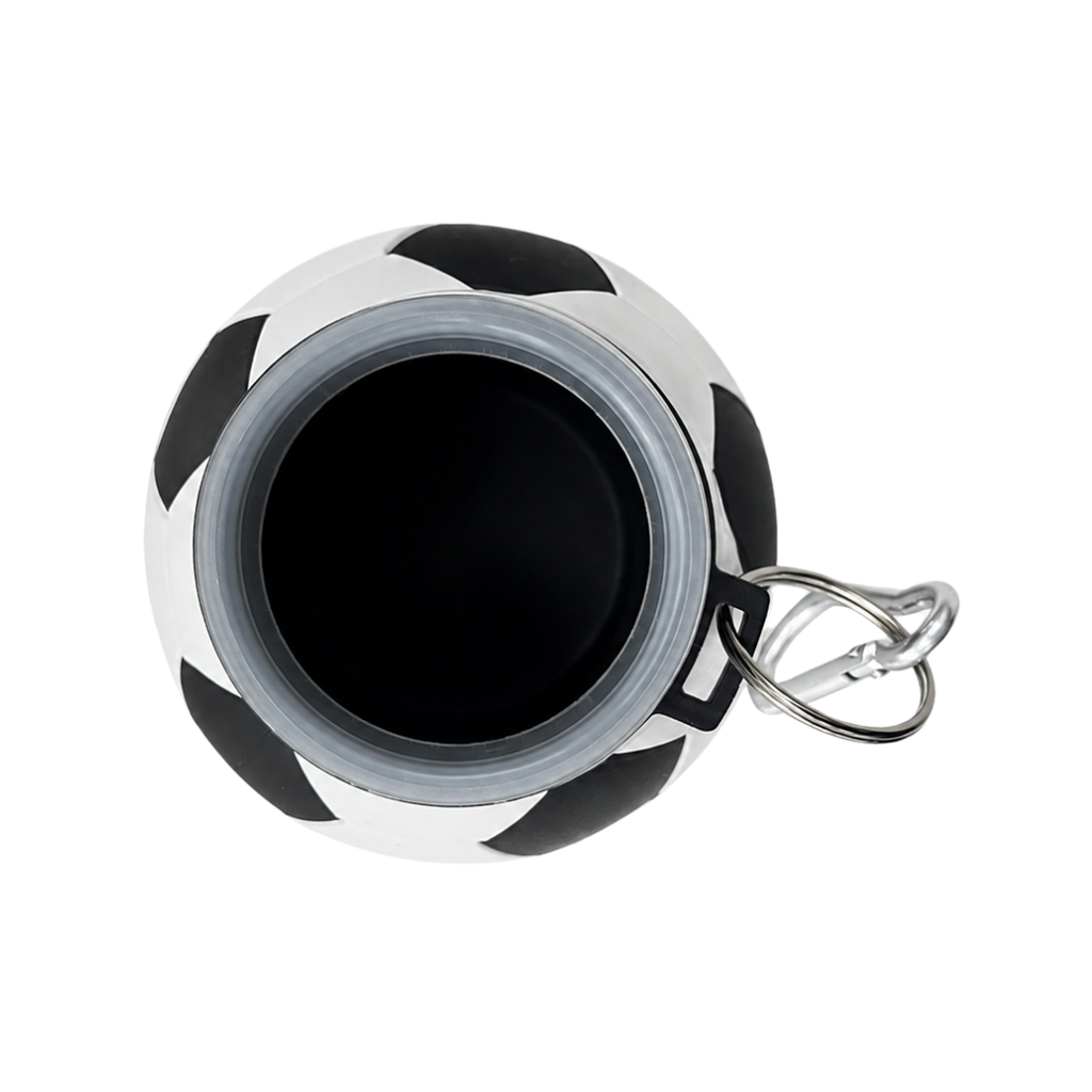 PACHÓN, SILICÓN, NEGRO, 550 ml, expandible 8.7*11.5cm con diseño de pelota
