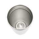 Vaso, acero inoxidable, blanco, 530ml, Selene  18*8.8 cm doble pared top de bambú