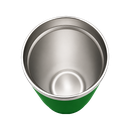 Vaso, acero inoxidable, verde, 530ml, Selene  18*8.8 cm doble pared top de bambú
