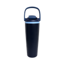 Termo, acero inoxidable, azul oscuro, 30 oz, Yawa de boquilla con tapa de seguridad
