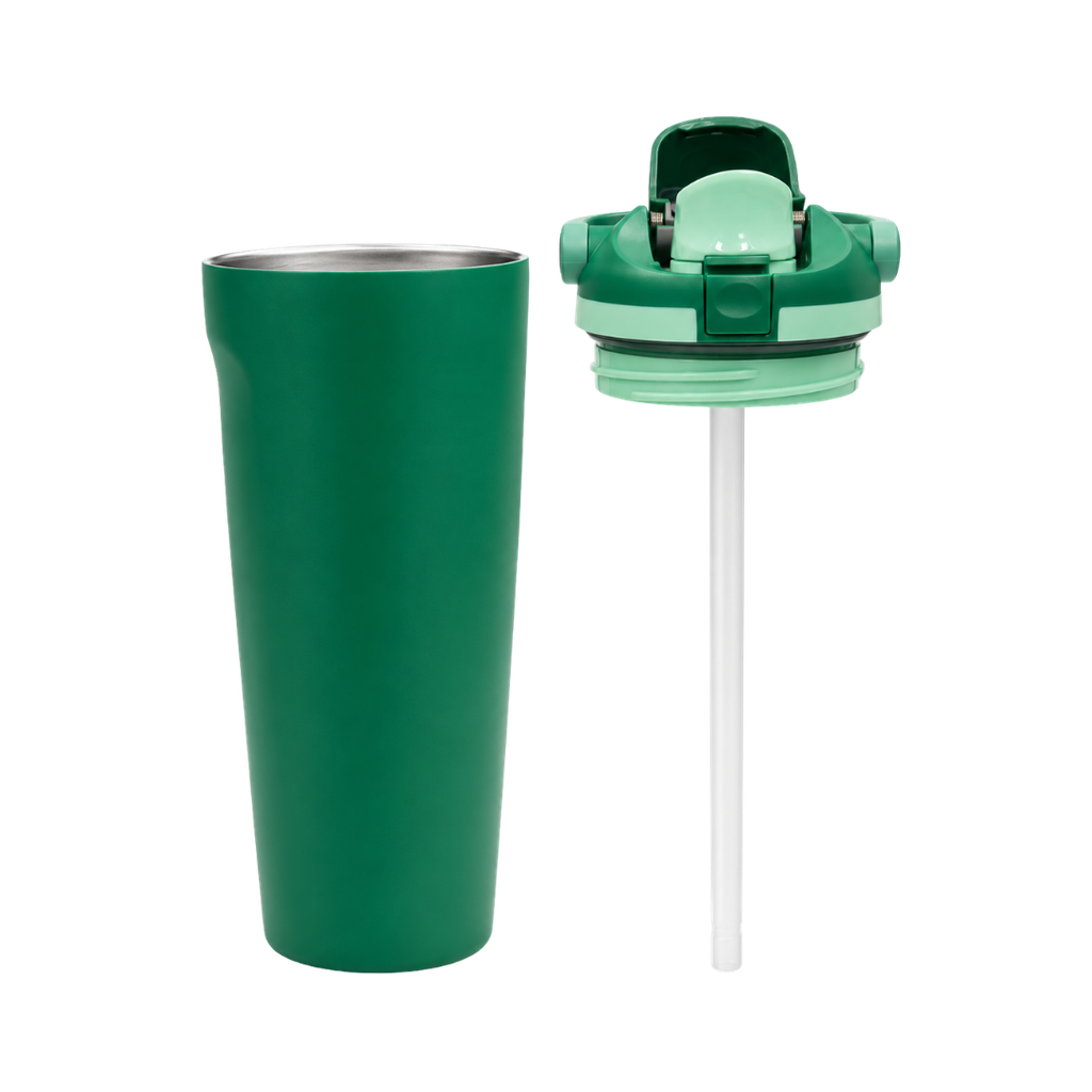 Termo, acero inoxidable, verde, 30 oz, Yawa de boquilla con tapa de seguridad