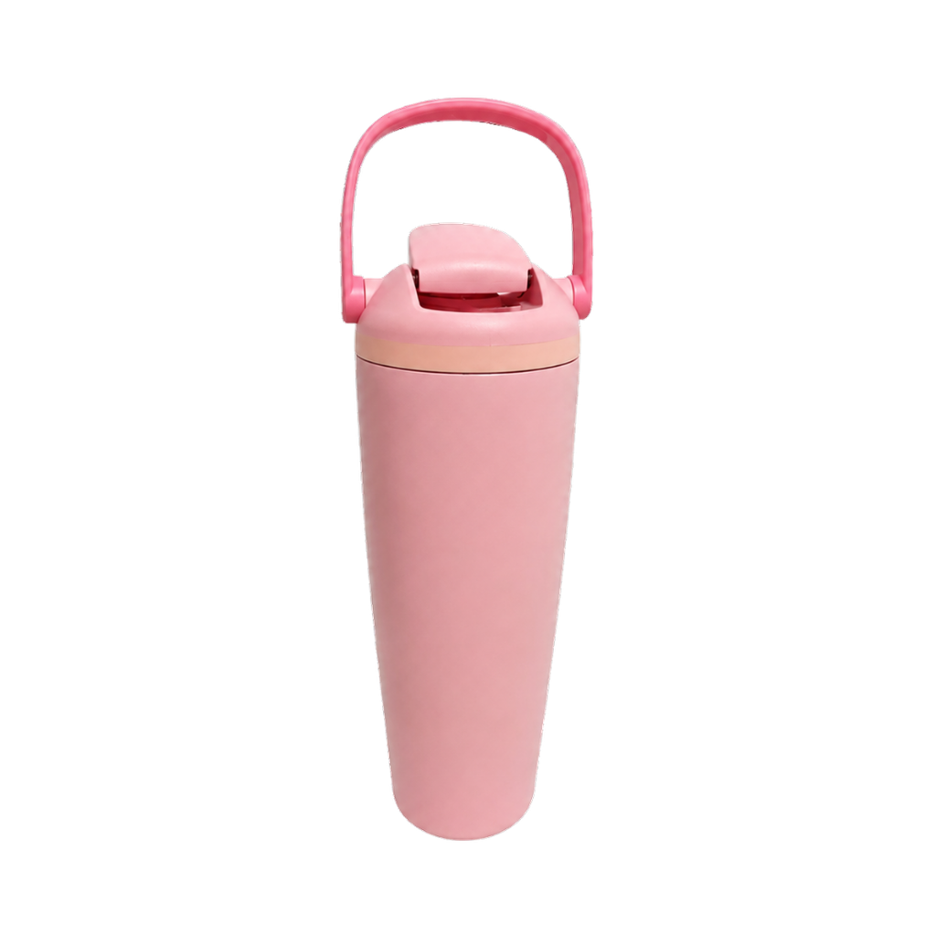 Termo, acero inoxidable, rosado, 30 oz, Yawa de boquilla con tapa de seguridad