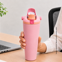 Termo, acero inoxidable, rosado, 30 oz, Yawa de boquilla con tapa de seguridad