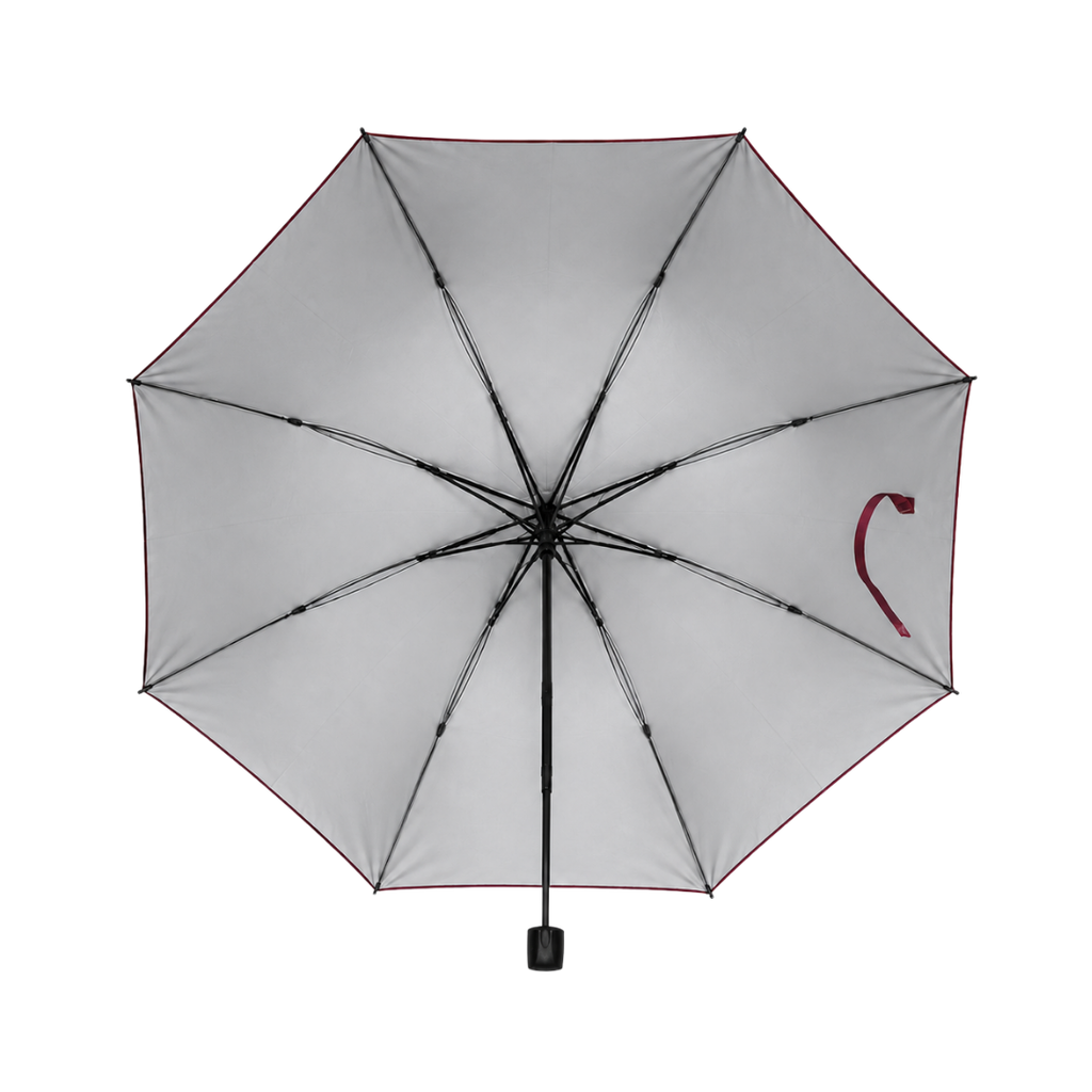 SOMBRILLA, POLIESTER, ROJO, 55 cm, secretarial silver back  7 varillas de acero