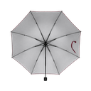 SOMBRILLA, POLIESTER, ROJO, 55 cm, secretarial silver back  7 varillas de acero