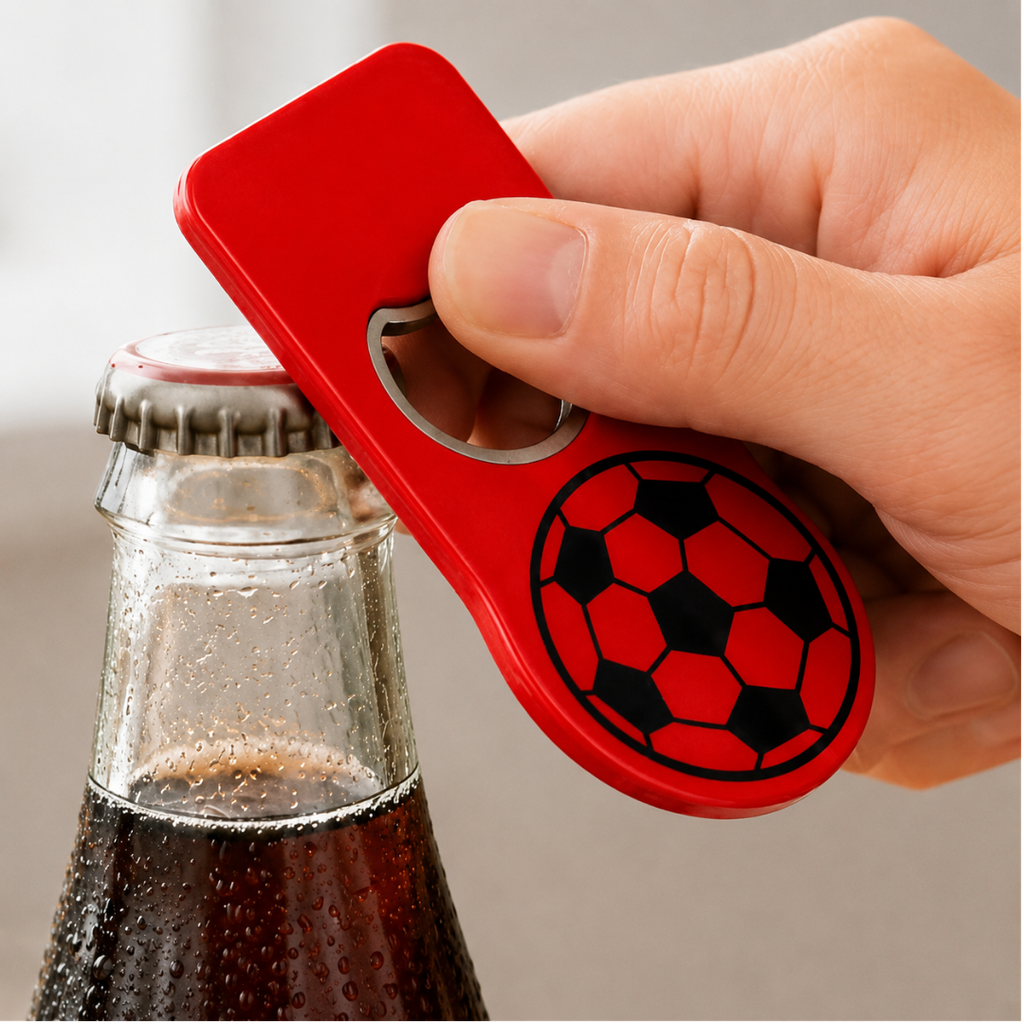 destapador, plástico, rojo, 5*9.8 centimetros, diseño pelota
