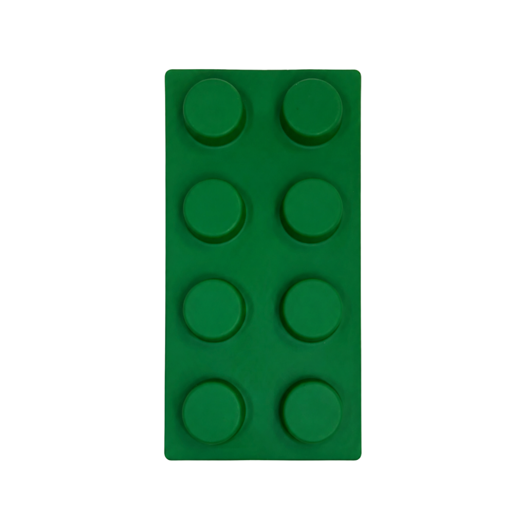 Antiestrés Poliuretano verde 7.8*4*2.8CM lego rectangular 4x2