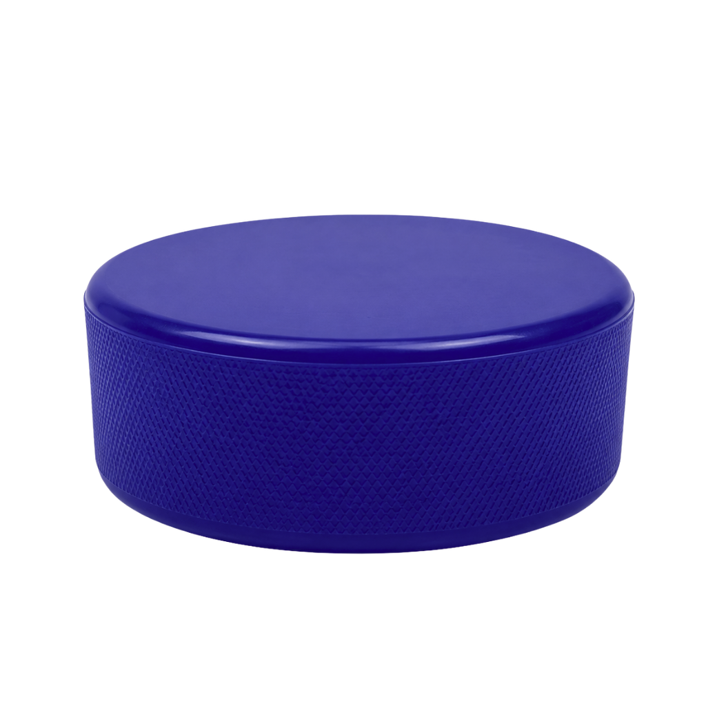 Antiestrés Poliuretano azul reflex 7.5*7,5*2.5 cm redondo