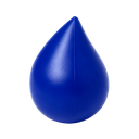 antiestres, pu, azul reflex, 8*6 centimetros, forma de gota,