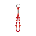 Llavero, Silicón, Rojo, 16*1.6 Centimetros, Cinta Pop Up